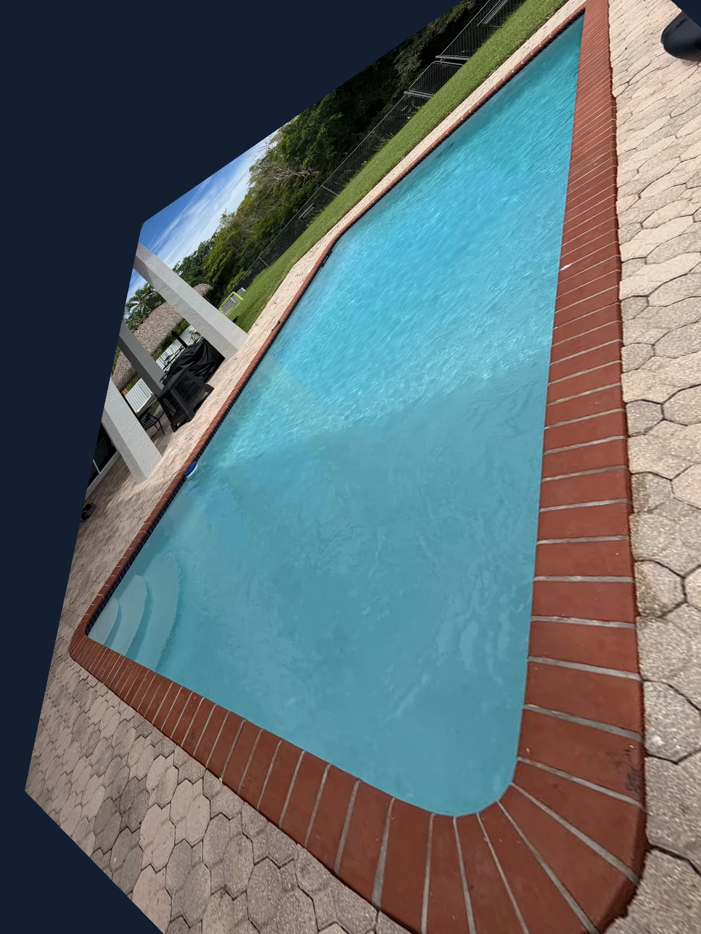 Same pool after Diamond Brite resurfacing by Pool Vice